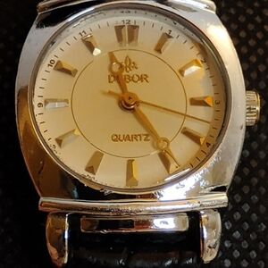 Vintage‎ Debor Women's Leather Band Quartz Watch RARE
